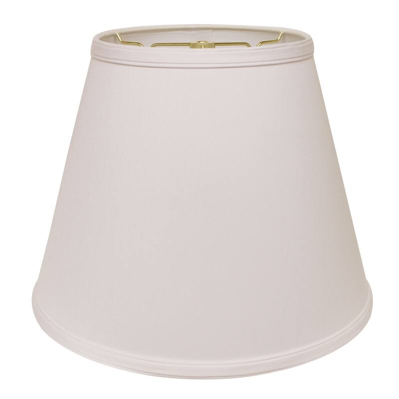 14" White Empire Deep Slanted No Slub Lampshade 14"x14"x11" Bed